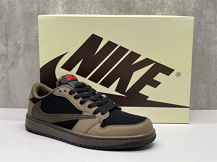 Men's Running Weapon Air Jordan 1 olive/Black Shoes 0640